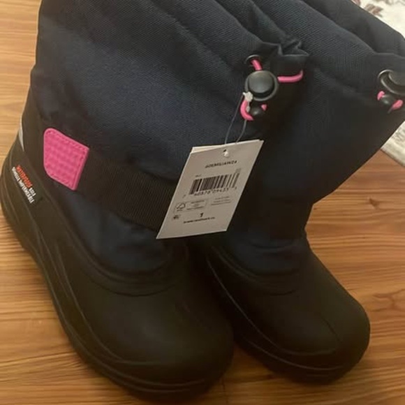 BRAND NEW girl youth george winter snow boots size 1Y - Picture 2 of 4